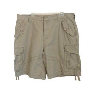 Vintage Midtown Mens 40 Heavy Duty Cargo  Shorts in Khaki Gray